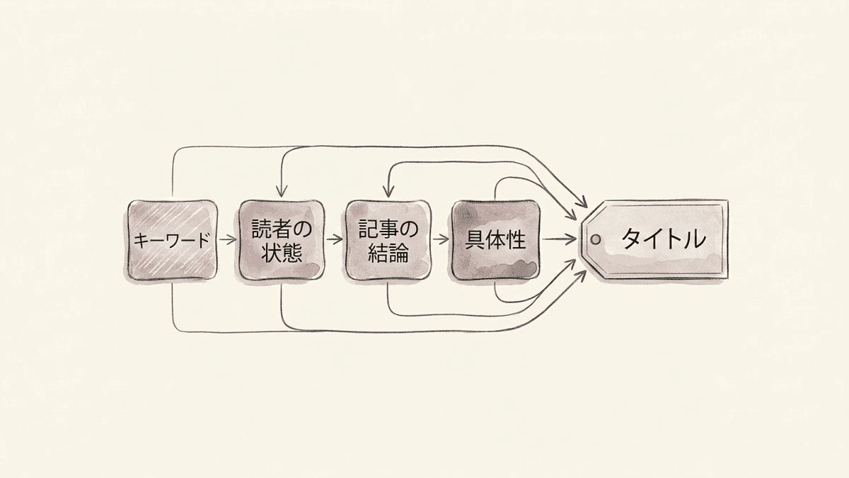 ブログ記事のタイトルを構成する4つの要素