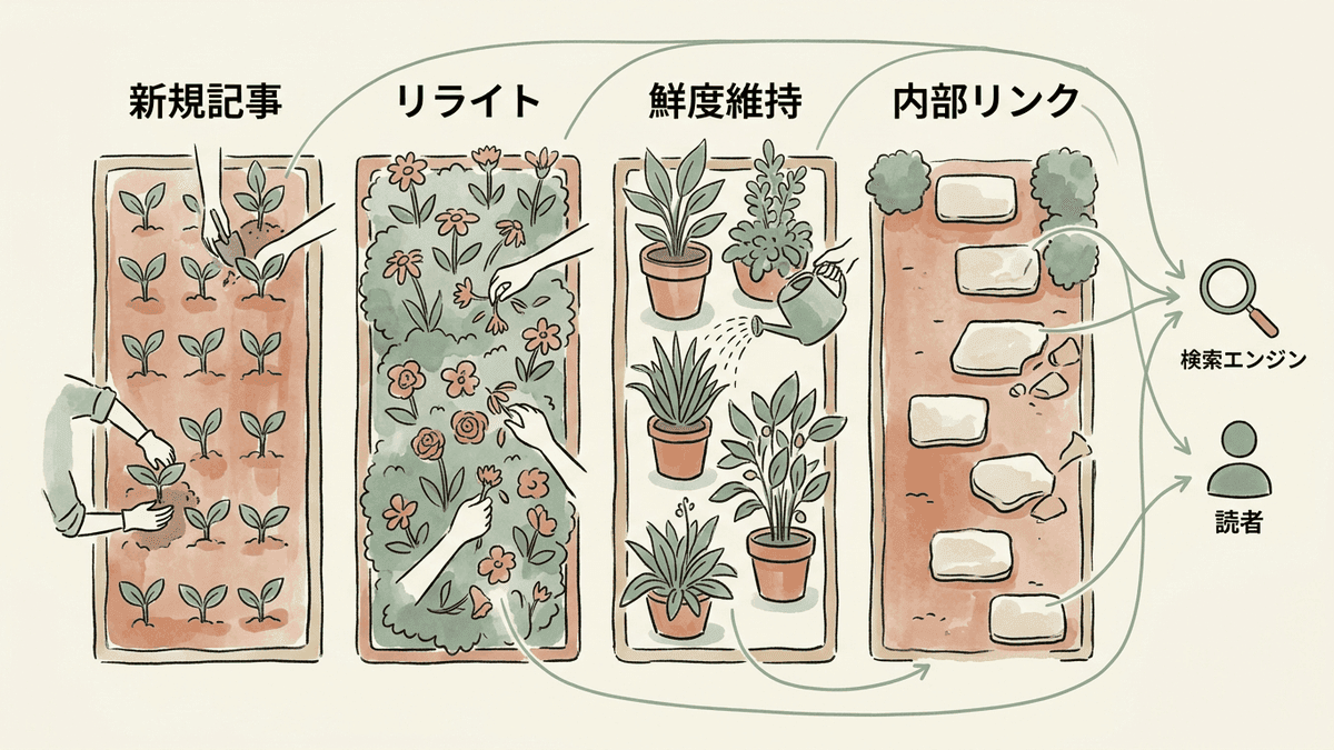ブログ更新に含まれる4種類の作業