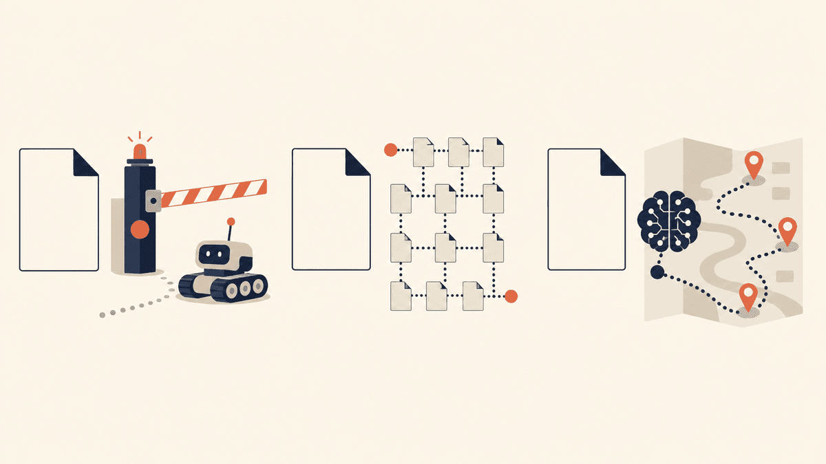 robots.txt・sitemap.xml・llms.txtの役割の違いを対比した図解
