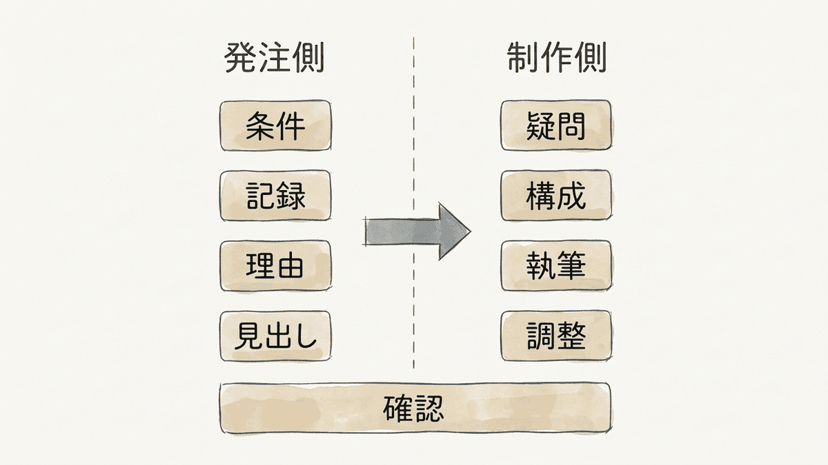LPライティングを外注するときの発注側と制作側の分担