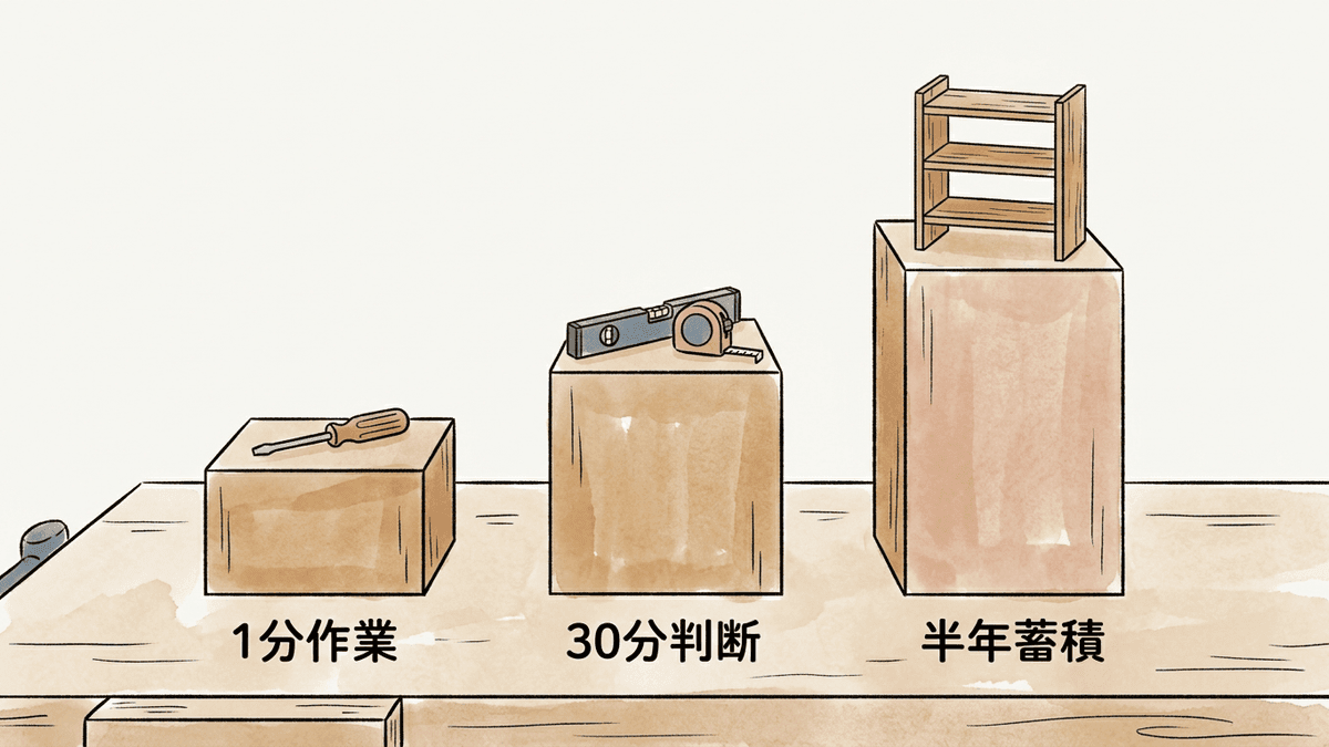 1分の作業・30分の判断・半年の積み上げに分けたSEOの3つの層