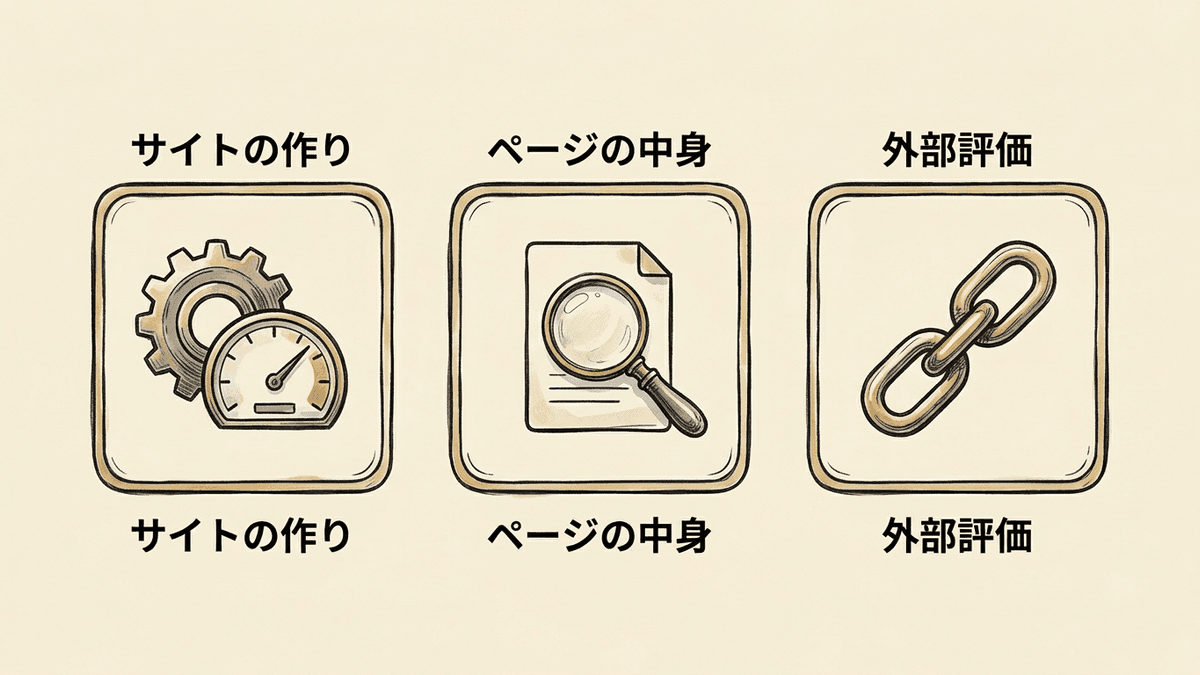 SEOという言葉が指す3つの範囲