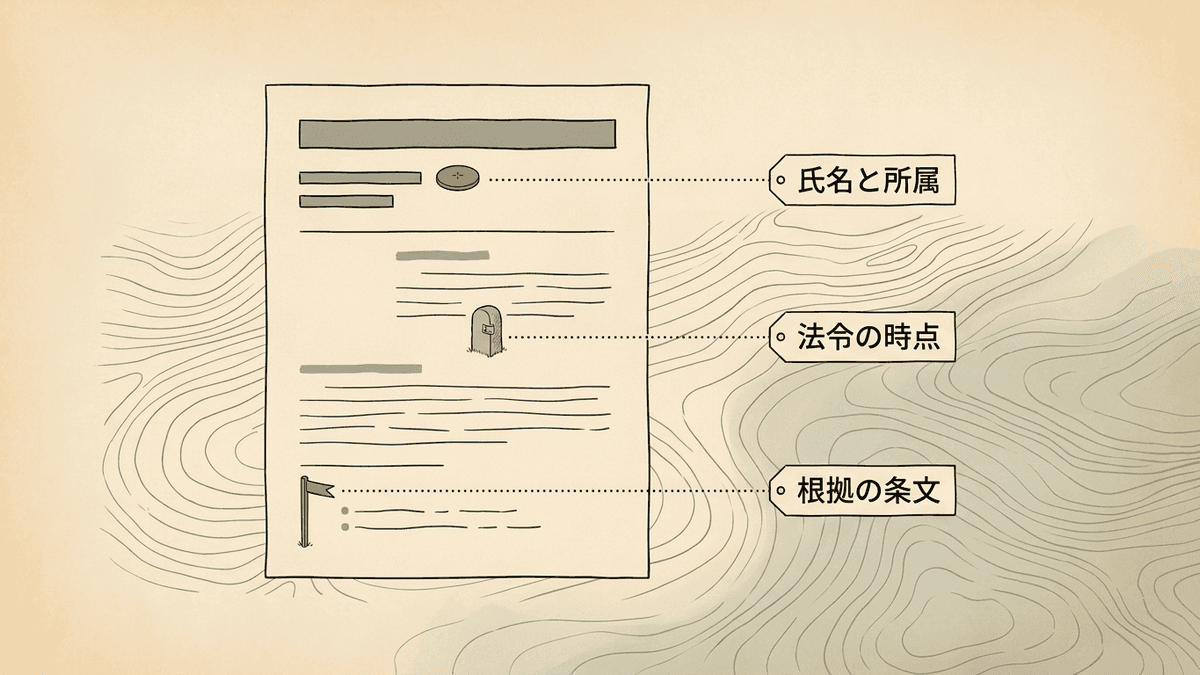 税金の記事のページに載せる3つの情報の配置を示した図