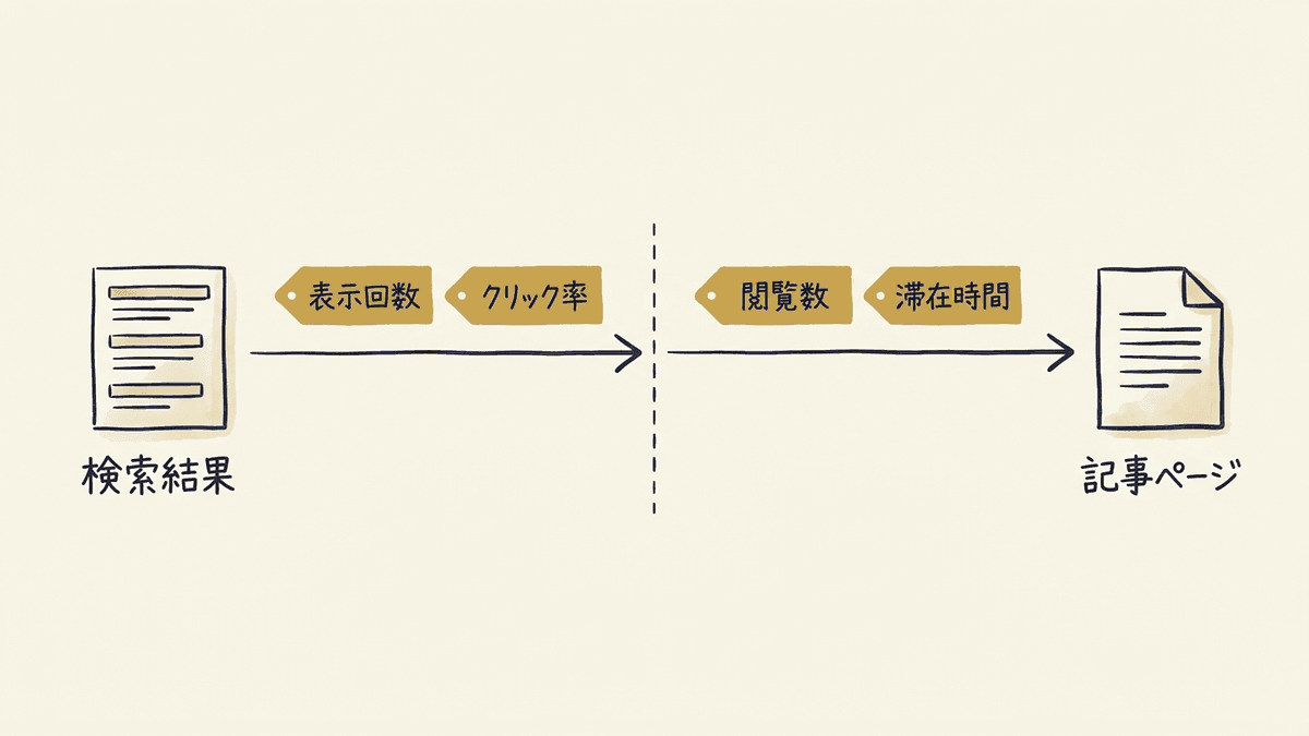 ブログのアクセス解析が対象とする2つの層を示した図