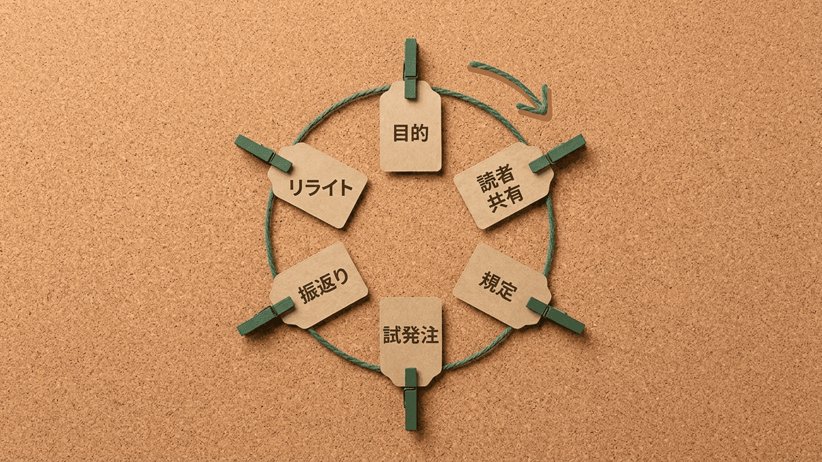 外注を成功させる発注準備のステップを示した図