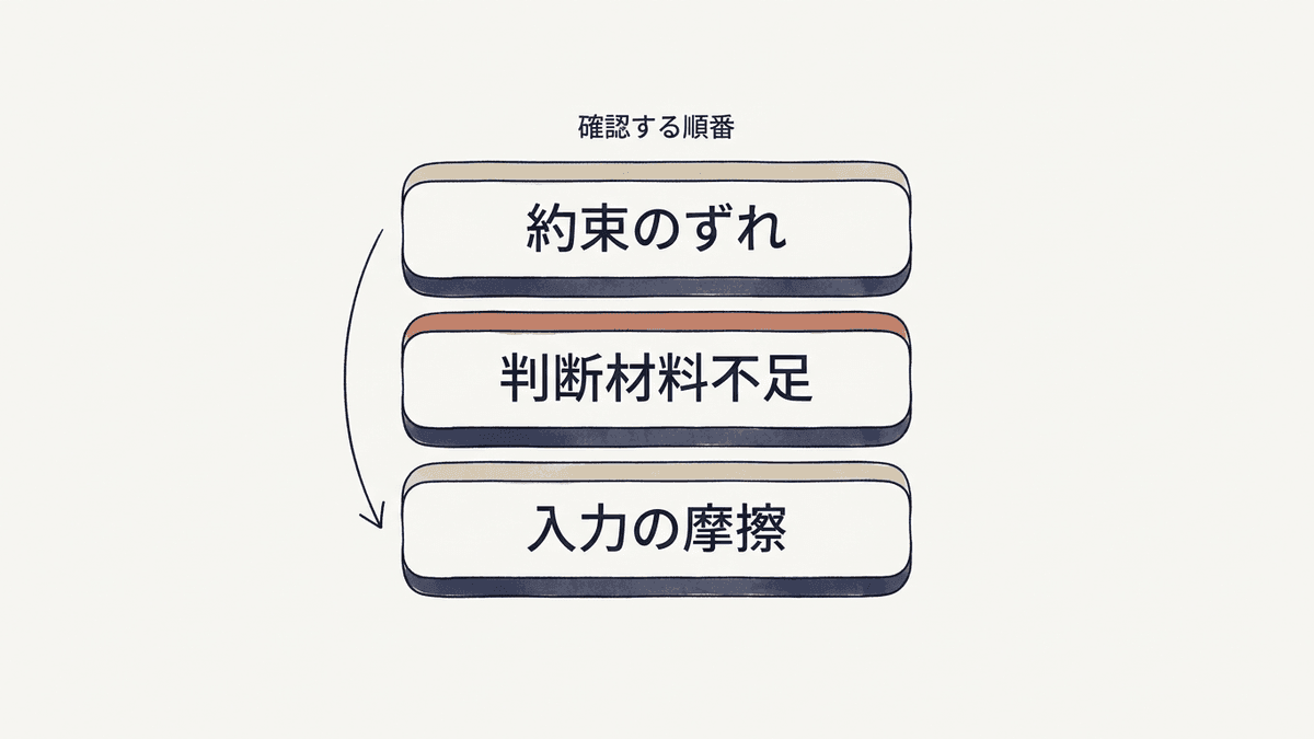 LPのCVRが上がらない原因を3つの層に分けた図