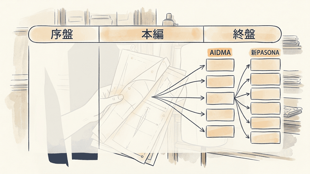 LPの3ブロックと5つの型の関係を示した図解