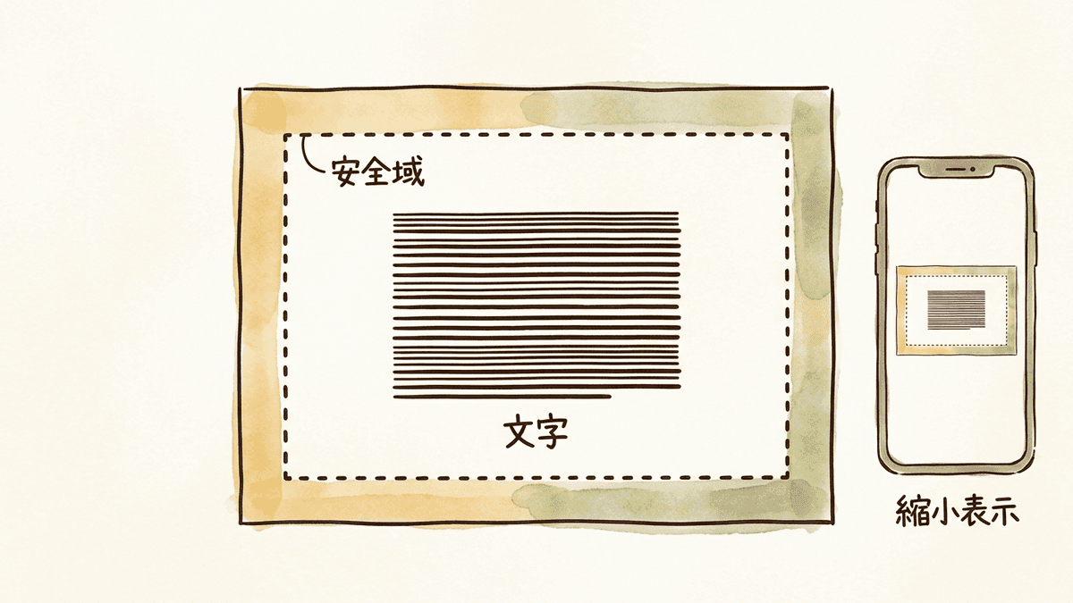 OGP画像の安全域と縮小表示での見え方