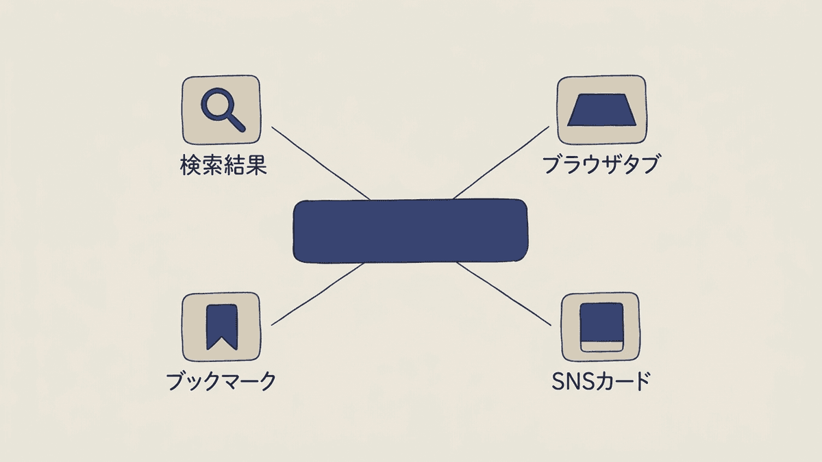ページタイトルが表示される4つの場所