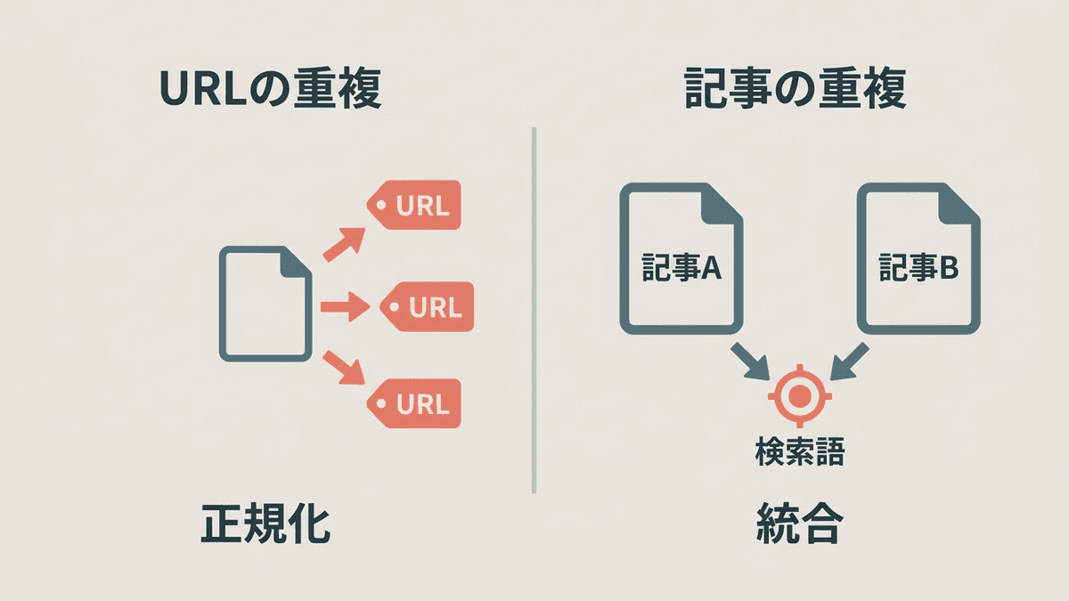 評価の分散をURLの重複と記事の重複の2つに分けた図