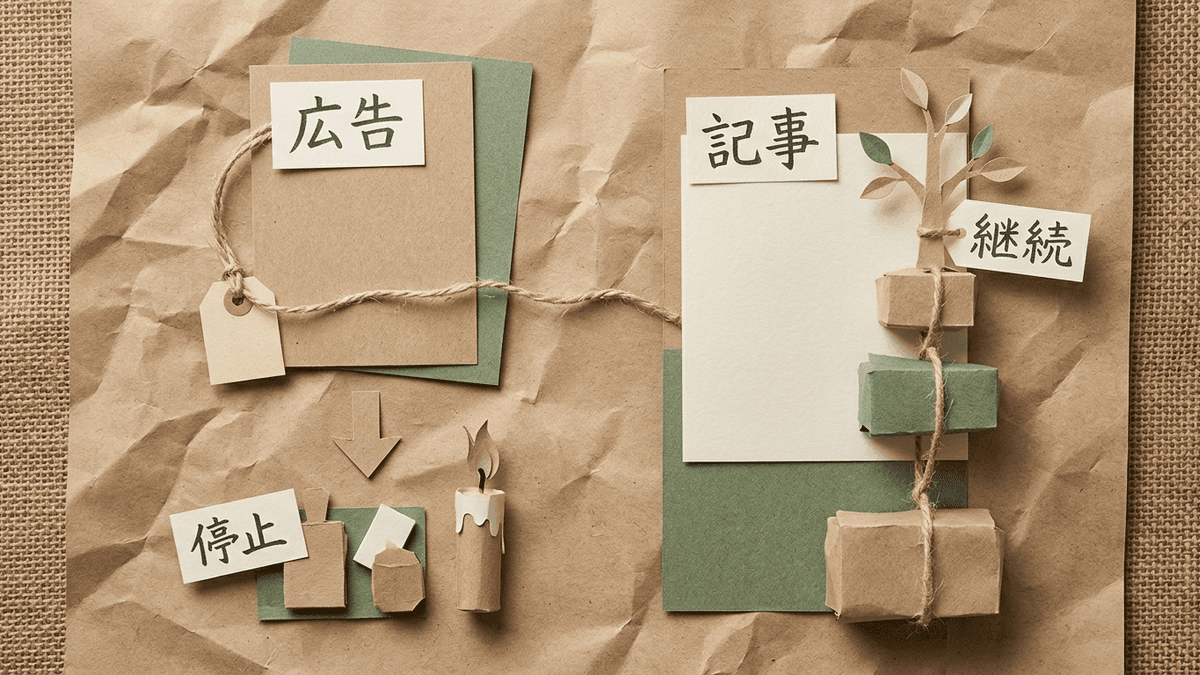 広告とSEOメディアの流入構造の違いを示した比較図